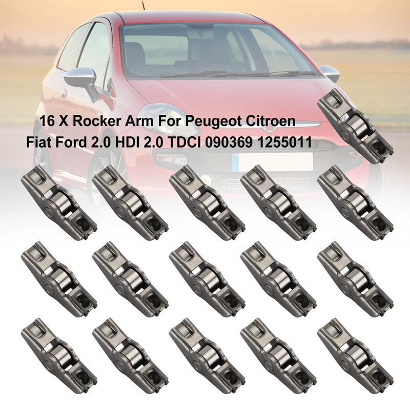 16 X Kipphebel für Peugeot Citroen Fiat Ford 2.0 HDI 2.0 TDCI 090369 1255011 Generic