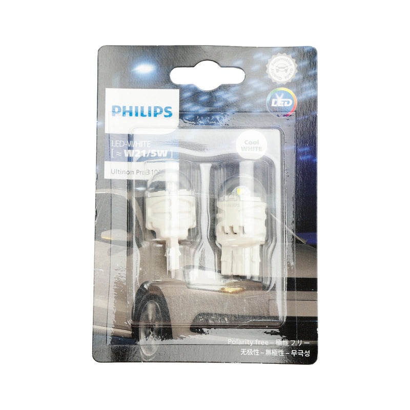 Para Philips 11066CU31B2 Ultinon Pro3100 LED-BLANCO W21/5W 6000K W3x16d