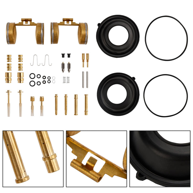 Kit de reparo de carburador compatível com Honda CB350 1968-1972 CL350 1968-1973