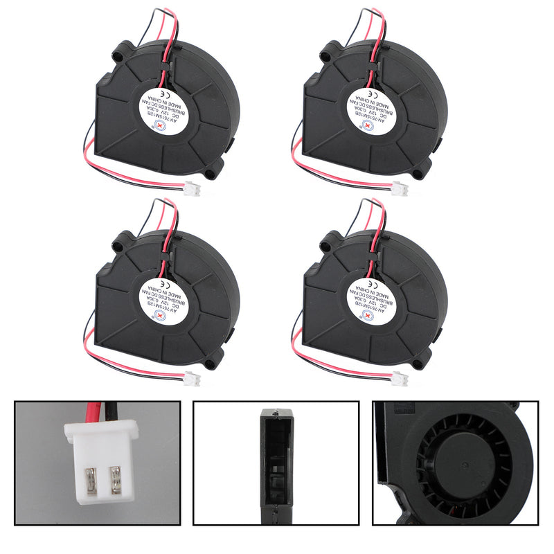 2-poliger bürstenloser DC-Kühlgebläselüfter 12 V 0,3 A 7515B 75 x 75 x 15 mm