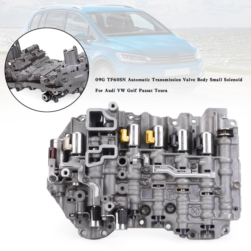 Volkswagen-n Passat 2006-2010 09G TF60SN Corpo de válvula de transmissão automática pequeno solenóide