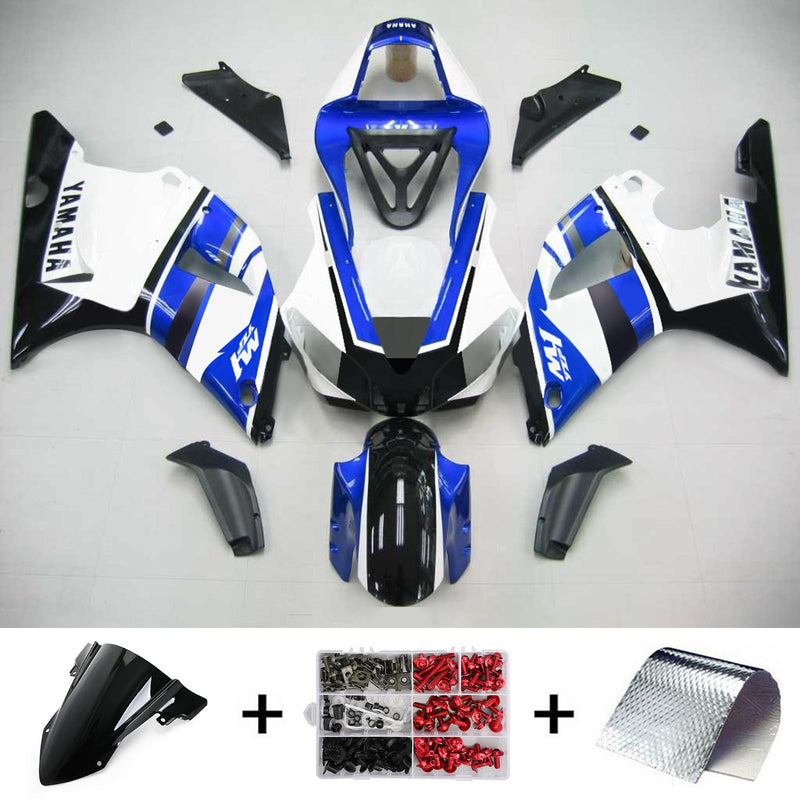 Einspritzverkleidungs-Kit Karosserie aus Kunststoff ABS passend für Yamaha YZF 1000 R1 2000-2001 Generic