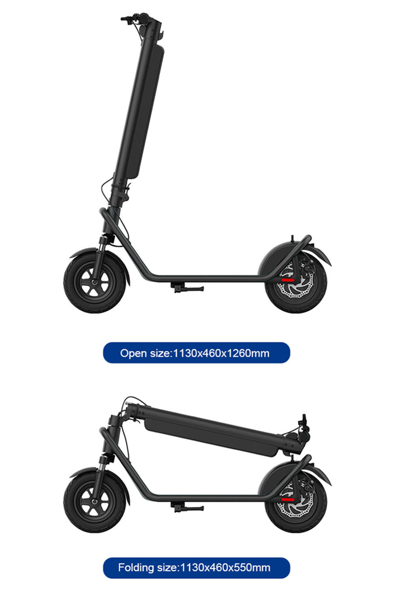 Impulsión adulta de la parte posterior del amortiguador de choque de la aleación de aluminio de la vespa eléctrica plegable de 10 pulgadas