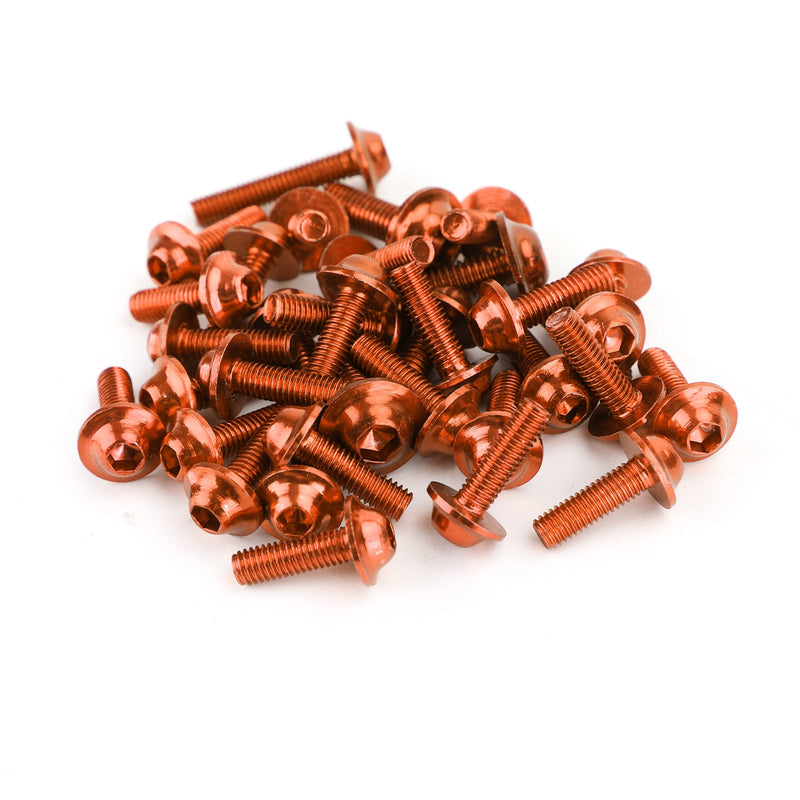 158x Motorrad Orangenverbesserer Clip Schraubkit Windschutzscheibe Bolt Universal