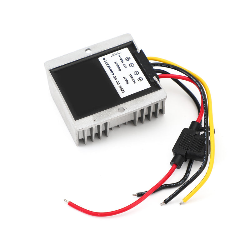 Vattentät 36V/48V till 12V 10A 120W steg ned DC/DC-strömomvandlarregulator