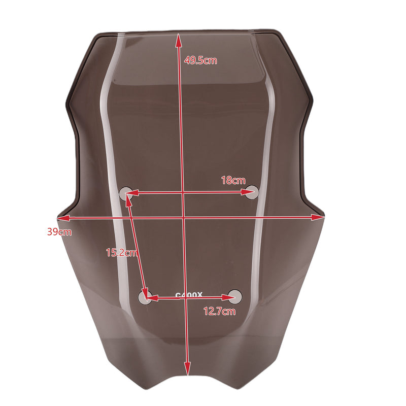 Motorrad Kunststoff ABS Windschild Windschutzscheibe für BMW C400X 2019-2023