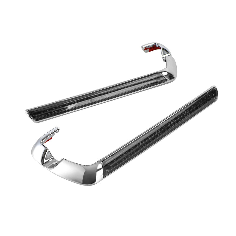 Glide 14-19 LED Sadelbag Sidelys Saddlebag Run Brems Blinklys Svart